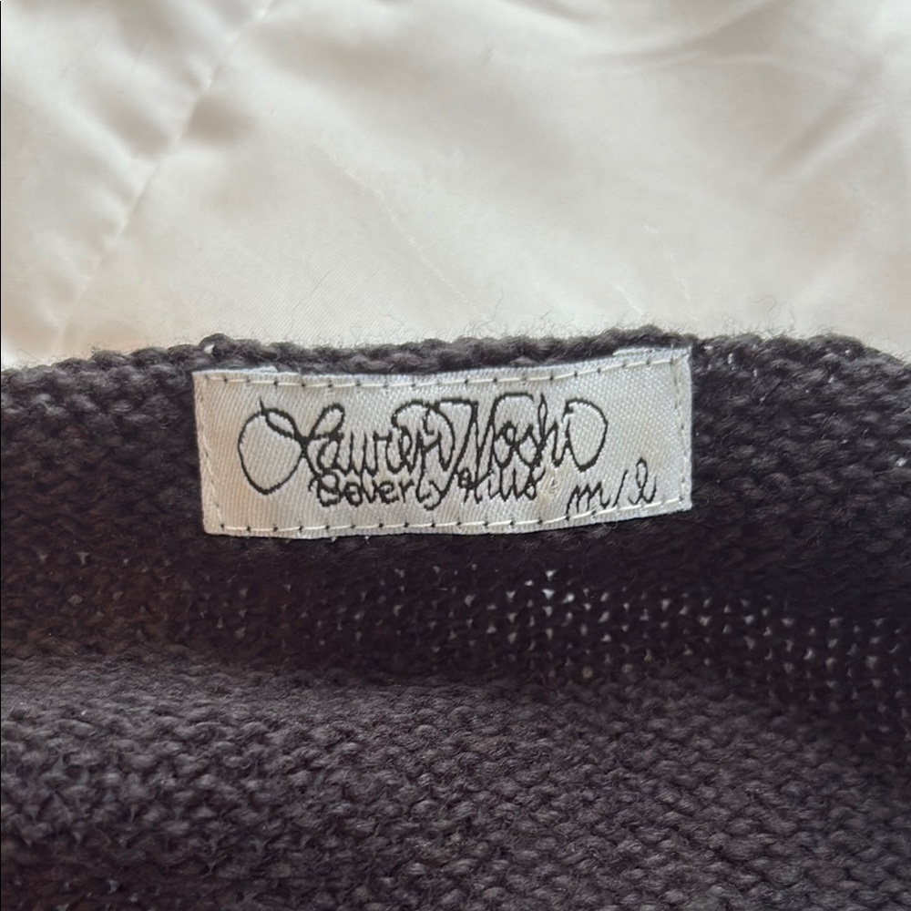 Lauren Moshi Black Women's Sweater with metal Accents - Picture 2 of 5